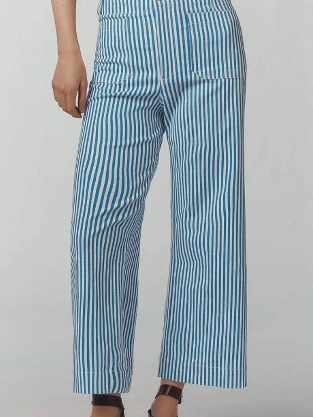 Anthropologie Maeve Colette linen crop pants size 34 - Picture 3 of 9